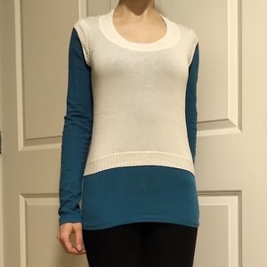 ✨SALE: 3 for $15!✨ Layered Blue + White Business Casual Shirts